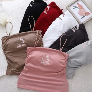 Cute & Soft Hello Kitty Spaghetti Strap Cami Top for Women