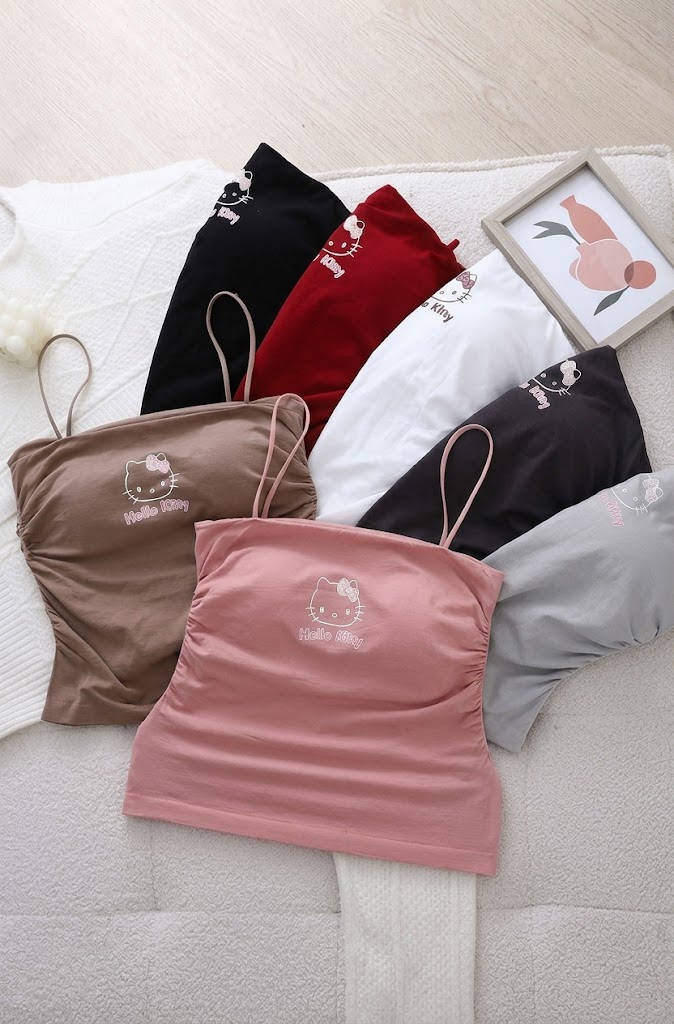 Cute & Soft Hello Kitty Spaghetti Strap Cami Top for Women