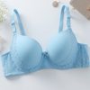 Elegant Padded Lace Underwire Bra – Soft & Supportive Comfort - sky