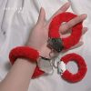 Premium Soft Plush Handcuffs with Keys – Cozy Couple Accessory - Red