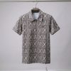 Armani Exchange (A|X) স্টাইলিশ অল-ওভার প্রিন্টেড ক্যাজুয়াল পলো শার্ট - Gray