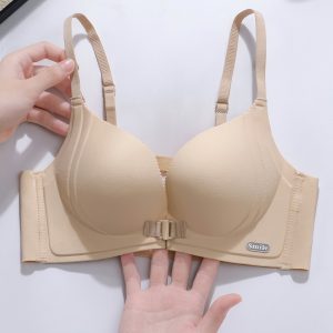 Women's Wireless Push Up Bra – Seamless Front Closure Padded Comfort