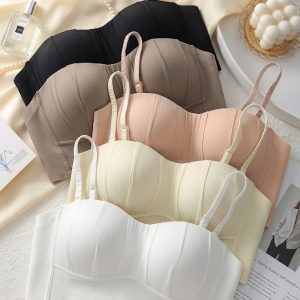 Women's Premium Seamless Longline Bra – Soft Padded Everyday Comfort