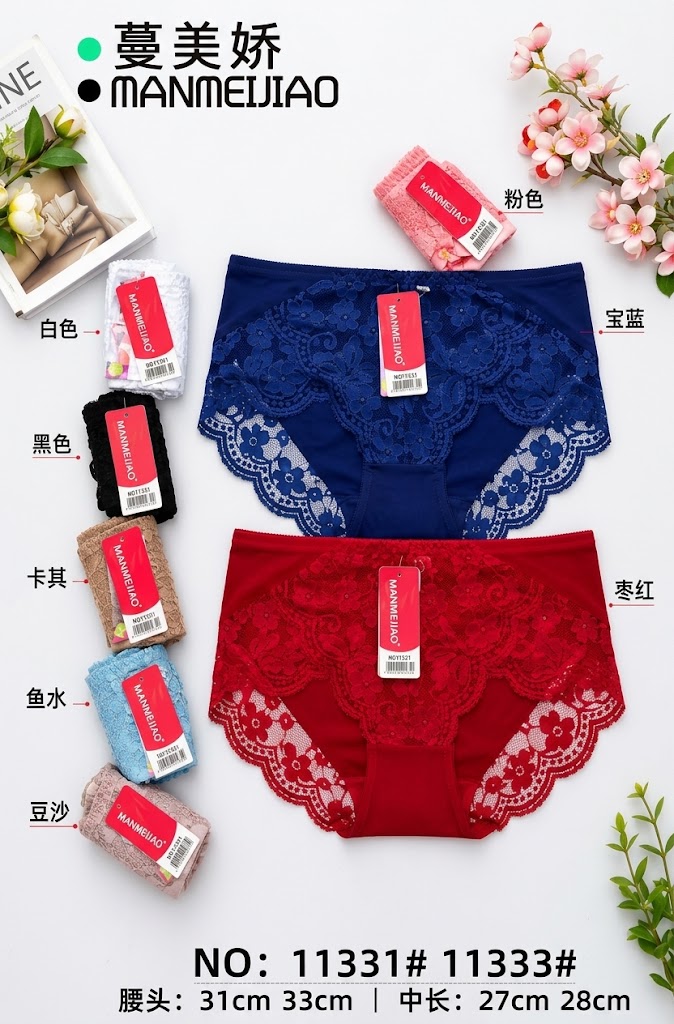 High Waist Floral Lace Panties – Soft Full Coverage Fit