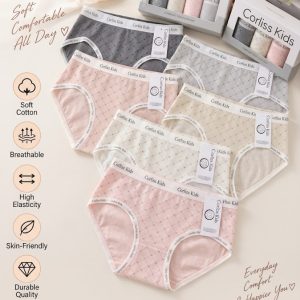 Corliss Breathable Printed Cotton Panties – Soft High-Elastic Fit