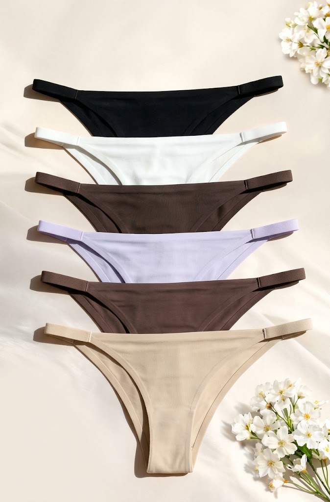 Women's Soft Invisible Seamless Low-Rise Thong Panties