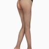 🖤 Women’s Black Micro Fishnet Open Back Stockings – Stretchable Mesh Fashion Tights