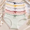 Comfortable Mid-Waist Cotton Briefs in Printed & Solid Colors